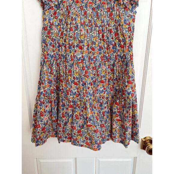 SEA NEW YORK Tuckernuck Multi Hanna Park Liberty Flutter Sleeve Cotton Dress XS - Picture 10 of 16